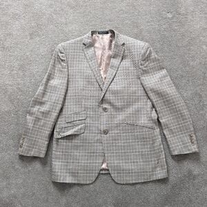 Haines & Bonner of London Men's Blazer Size 42S Wool Suit Jacket Plaid